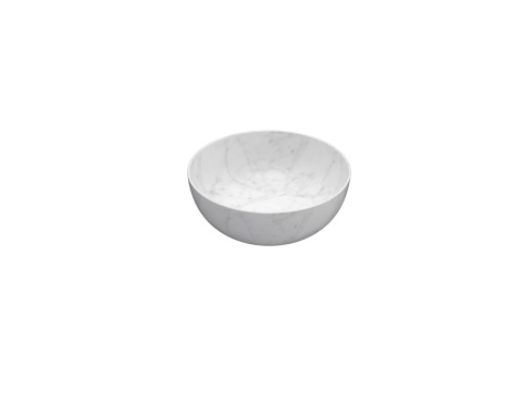GLOBO umywalka nablatowa Ø42 cm Marmo di Carrara
