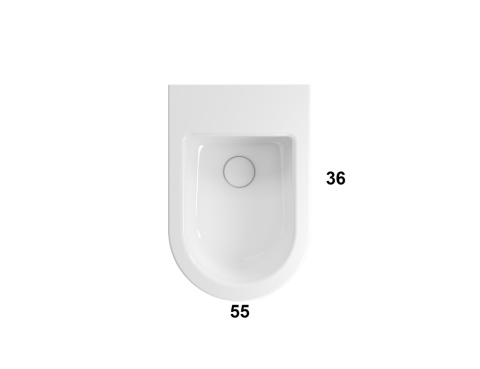 GLOBO bidet wiszący - Forty3 - Mattone