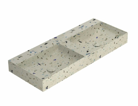 GLOBO umywalka 120 × 47 cm Graniglia Beige