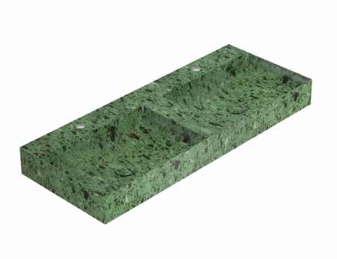 GLOBO umywalka 120 × 47 cm Graniglia Verde