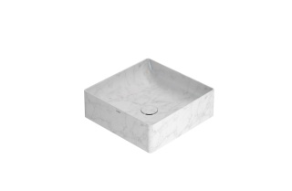 GLOBO umywalka 42 × 42 cm Marmo di Carrara
