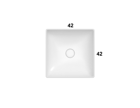 GLOBO umywalka 42 × 42 cm Arabescato Brown