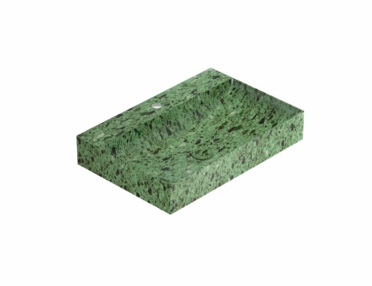 GLOBO umywalka nablatowa 70 × 47 cm Graniglia Verde