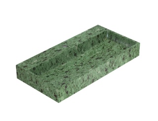 GLOBO umywalka nablatowa lub wisząca 100 × 50 cm - Graniglia Verde