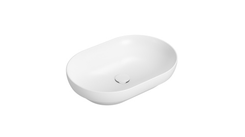 GLOBO umywalka wpuszczana w blat 60 × 41 cm - Bianco Opaco