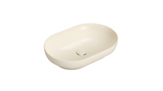 GLOBO umywalka wpuszczana w blat 60 × 41 cm - Crema