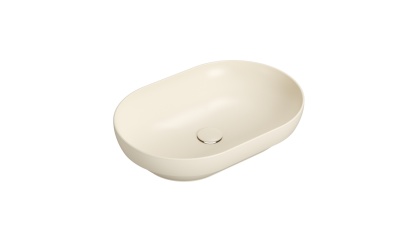GLOBO umywalka wpuszczana w blat 60 × 41 cm - Crema