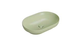 GLOBO umywalka wpuszczana w blat 60 × 41 cm - Lime