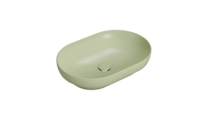 GLOBO umywalka wpuszczana w blat 60 × 41 cm - Lime