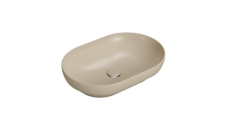 GLOBO umywalka wpuszczana w blat 60 × 41 cm - Perla