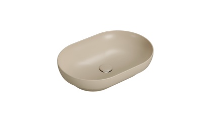 GLOBO umywalka wpuszczana w blat 60 × 41 cm - Perla
