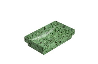 GLOBO umywalka wpuszczana w blat 61 × 37 cm - Graniglia Verde