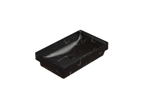 GLOBO umywalka wpuszczana w blat 61 × 37 cm - Portoro Nero