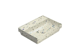 GLOBO umywalka wpuszczana w blat 61 × 46 cm - Graniglia Beige