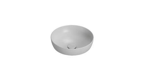 GLOBO umywalka wpuszczana w blat Ø37 cm - Ghiaccio