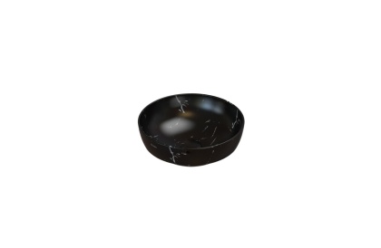 GLOBO umywalka wpuszczana w blat Ø37 cm - Portoro Nero