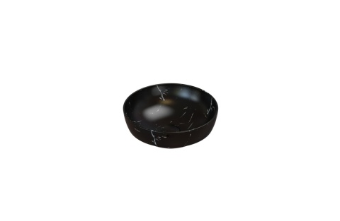 GLOBO umywalka wpuszczana w blat Ø37 cm - Portoro Nero