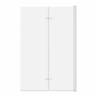 ADN Parawan nawannowy 2-panelowy składany JEZIORAK 100 cm Biały
