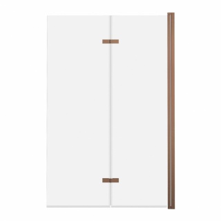 ADN Parawan nawannowy 2-panelowy składany JEZIORAK 100 cm Miedź szczotkowana