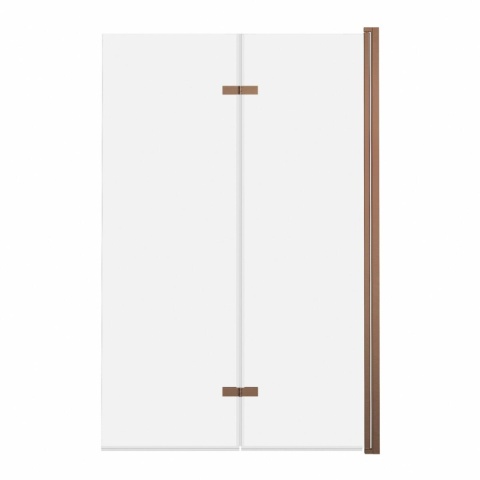 ADN Parawan nawannowy 2-panelowy składany JEZIORAK 100 cm Miedź szczotkowana