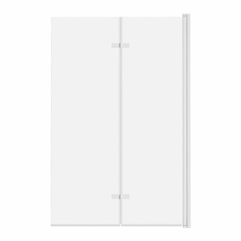 ADN Parawan nawannowy 2-panelowy składany JEZIORAK 120 cm Biały