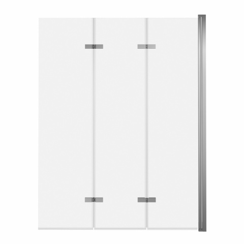 ADN Parawan nawannowy 3-panelowy składany SAJNO 100 cm Chrom