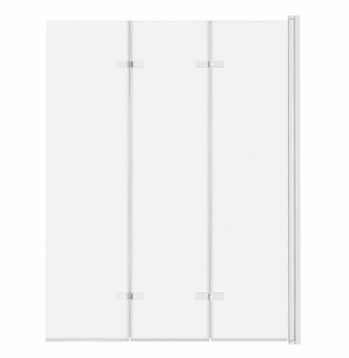 ADN Parawan nawannowy 3-panelowy składany SAJNO 100 cm Biały