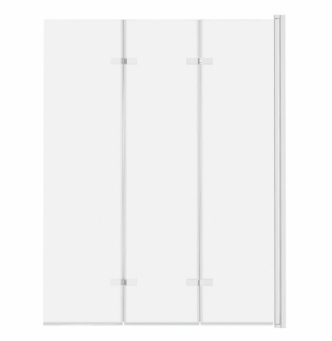 ADN Parawan nawannowy 3-panelowy składany SAJNO 100 cm Biały