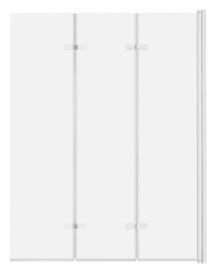 ADN Parawan nawannowy 3-panelowy składany SAJNO 120 cm Biały