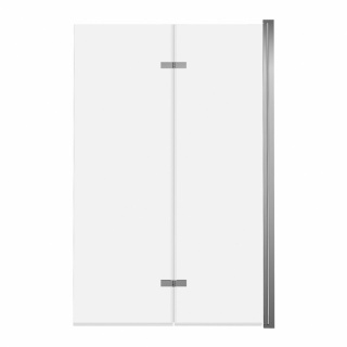 ADN Parawan nawannowy 2-panelowy składany JEZIORAK 100 cm Chrom