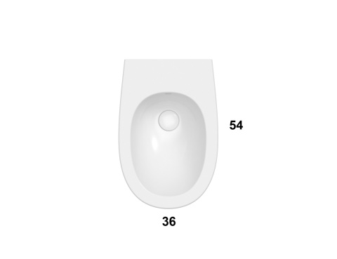 GLOBO bidet wiszący - 4ALL - Nero Opaco