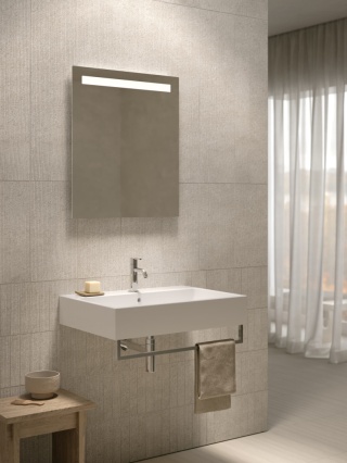 GLOBO umywalka nablatowa lub wisząca 70 × 50 cm - Graniglia Beige