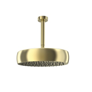 Ramon Soler deszczownica okrągła sufitowa 312 mm szczotkowane złoto