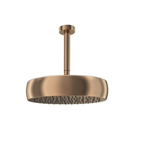 Ramon Soler deszczownica okrągła sufitowa 312 mm szczotkowana miedź