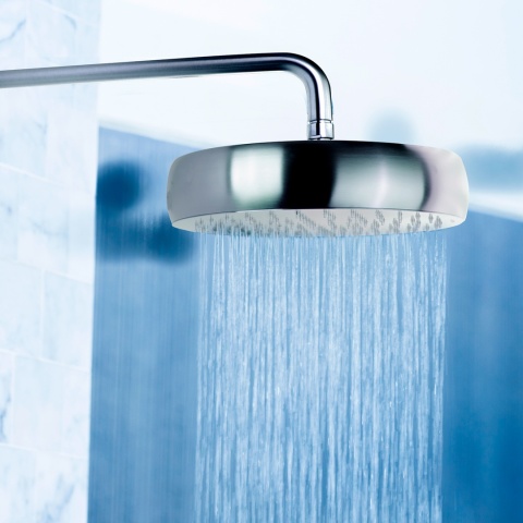 Ramon Soler deszczownica okrągła z ramieniem 300 mm szczotkowana stal