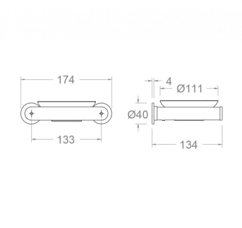 Ramon Soler mydelniczka ścienna ERGOS szczotkowane złoto