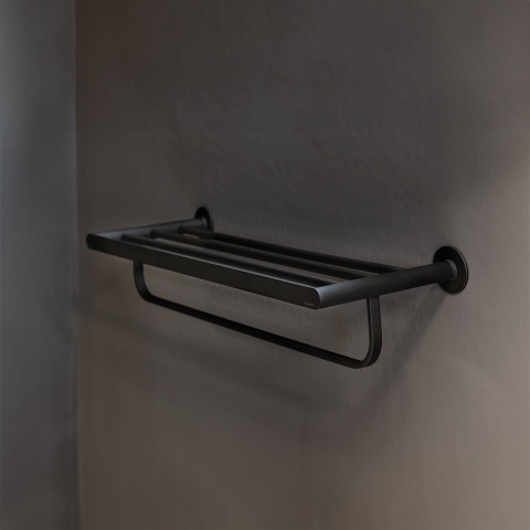 Ramon Soler półka na ręczniki ERGOS czarny mat