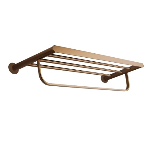 Ramon Soler półka na ręczniki ERGOS szczotkowana miedź