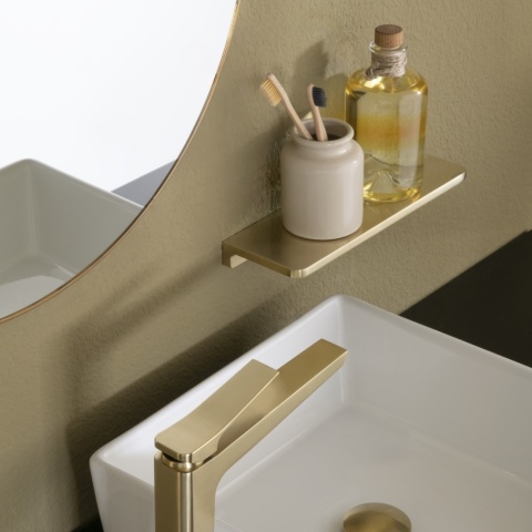 Ramon Soler półka ścienna ERGOS szczotkowane złoto