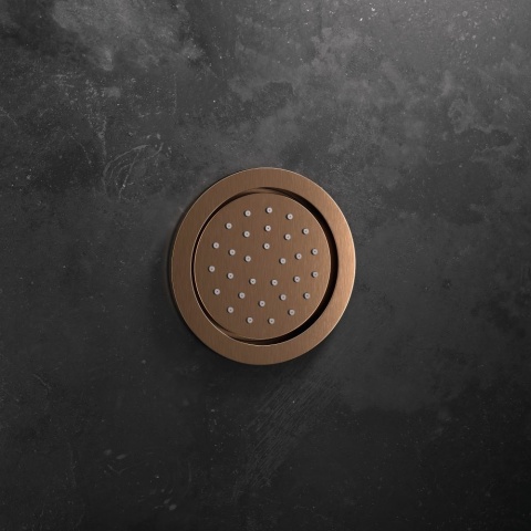 Ramon Soler prysznic boczny okrągły szczotkowana miedź