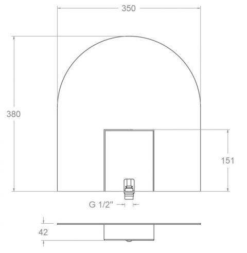 Ramon Soler prysznic ścienny WATERFALL chrom