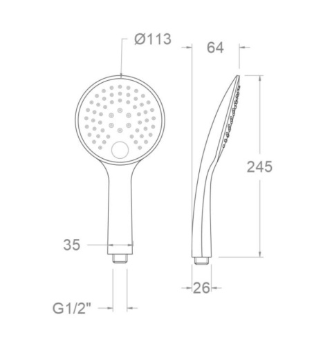 Ramon Soler słuchawka prysznicowa chrom