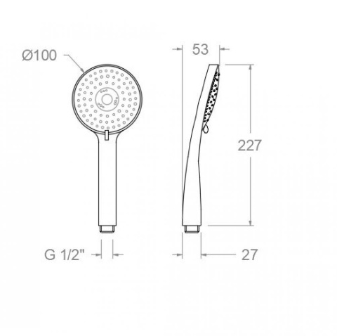 Ramon Soler słuchawka prysznicowa chrom
