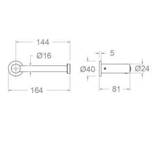 Ramon Soler uchwyt na papier toaletowy ERGOS szczotkowana stal
