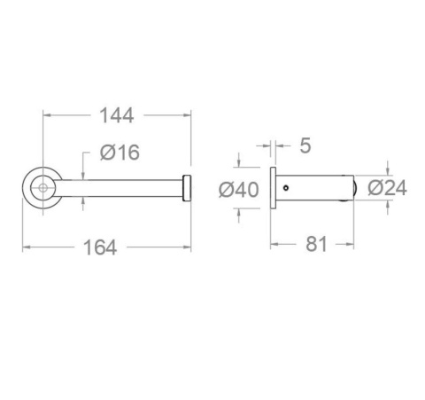 Ramon Soler uchwyt na papier toaletowy ERGOS chrom