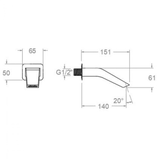 Ramon Soler wylewka wannowa WATERFALL szczotkowana miedź