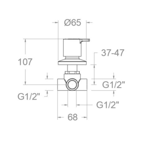 Ramon Soler zawór 3-drożny prysznicowy szczotkowane złoto