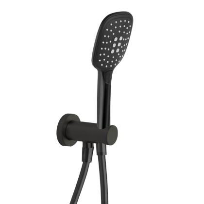 Ramon Soler zestaw prysznicowy z słuchawką czarny mat
