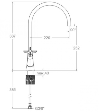 Ramon Soler bateria kuchenna 220 mm ADAGIO szczotkowane złoto