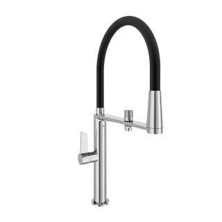 Ramon Soler bateria kuchenna chrom z elastyczna wylewką